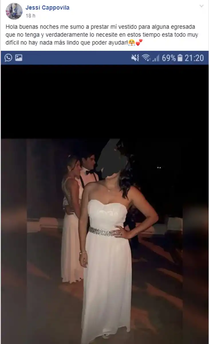 Cientos de tucumanas ofrecen sus vestidos para que las egresadas puedan asistir a sus fiestas