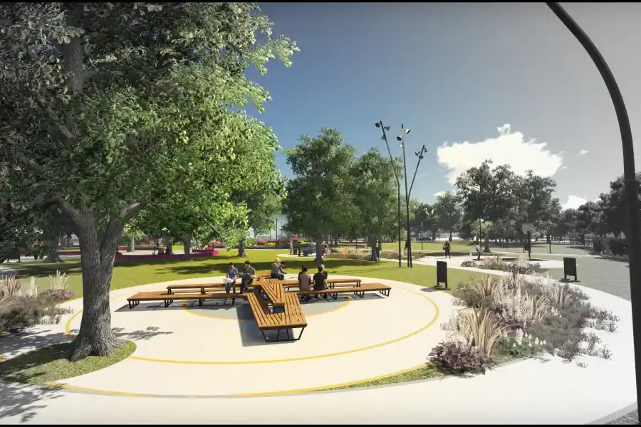 Así será el parque cerrado que se hará en la ex estación de El Provincial