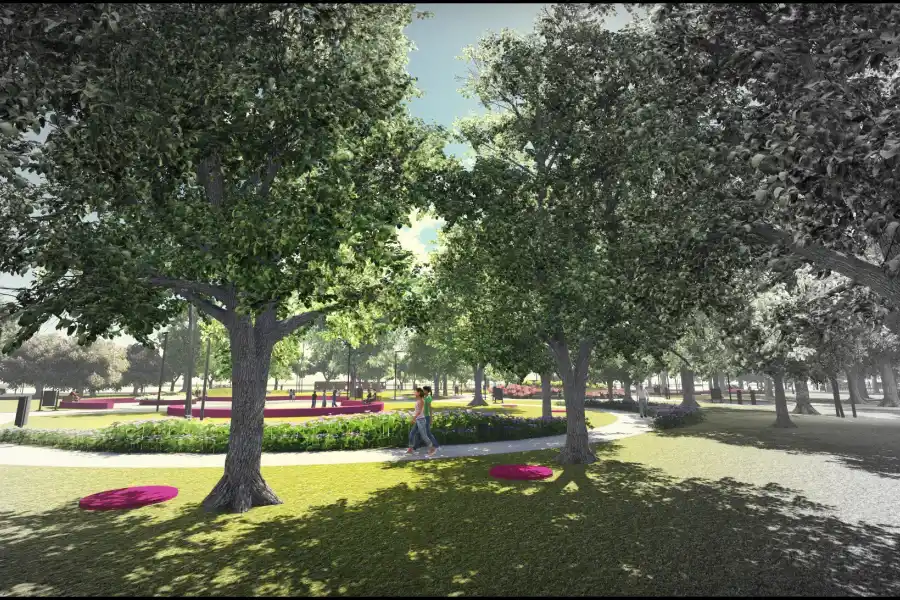 Así será el parque cerrado que se hará en la ex estación de El Provincial