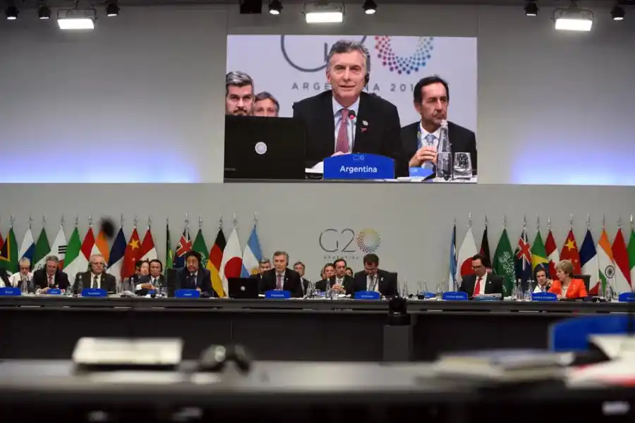 EN EL PLENARIO. Argentina “no ve la presencia de China como una amenaza, sino como una oportunidad de desarrollo” y mantiene “una excelente relación” tanto con el gigante asiático, como con los Estados Unidos, indicó Macri. Reuters