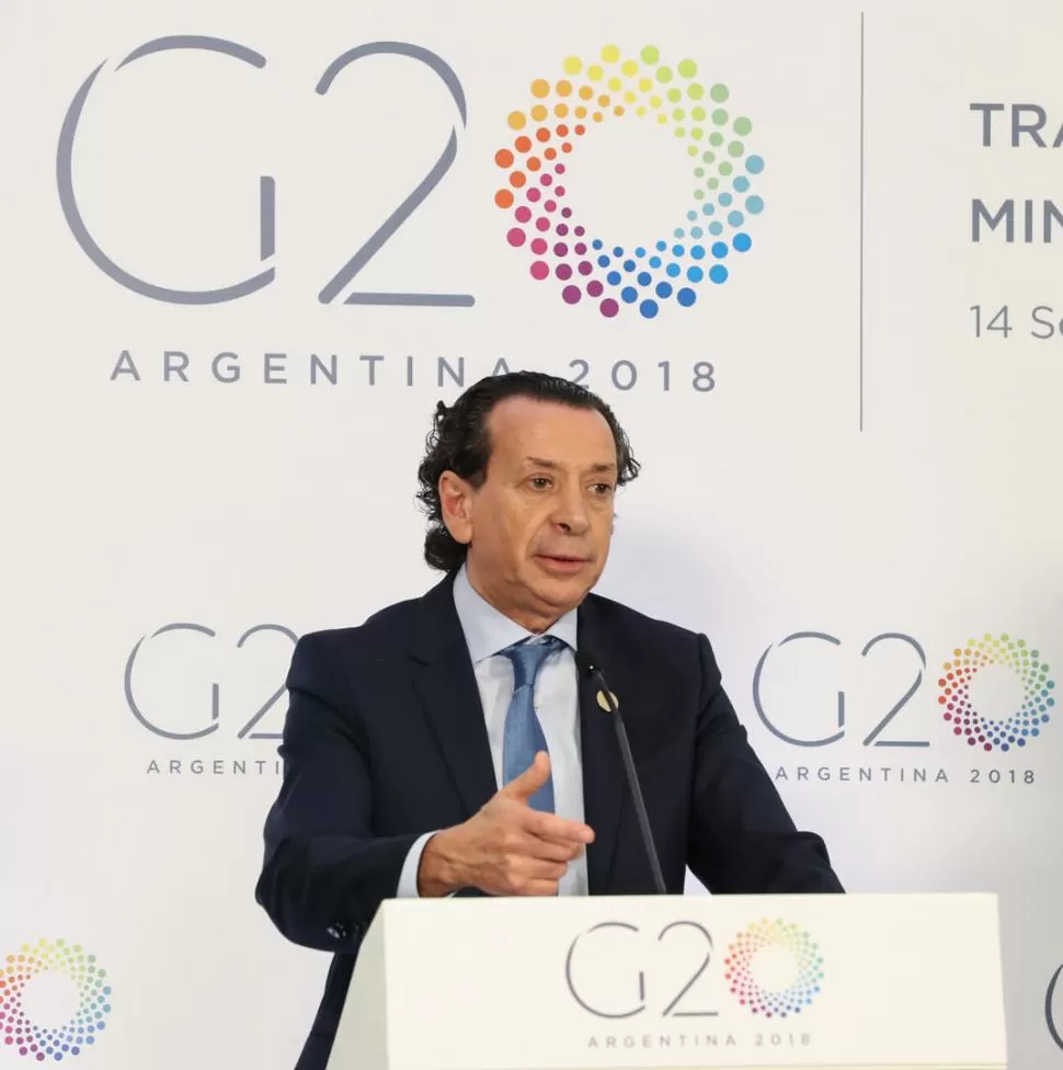SUGERENCIA. Dante Sica pidió “quitar todas esas regulaciones que generan costos innecesarios al productor”. prensa g20 argentina