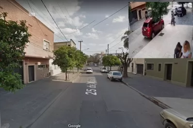 Imágenes que duelen: motochorros atacaron a una mujer cuando caminaba con su hija