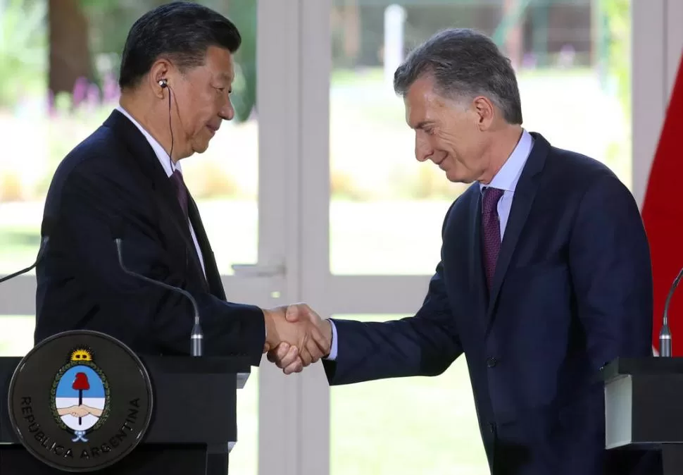 EL PACTO ESPERADO. Xi Jinping y Mauricio Macri acordaron ayer afianzar los lazos comerciales.  reuters