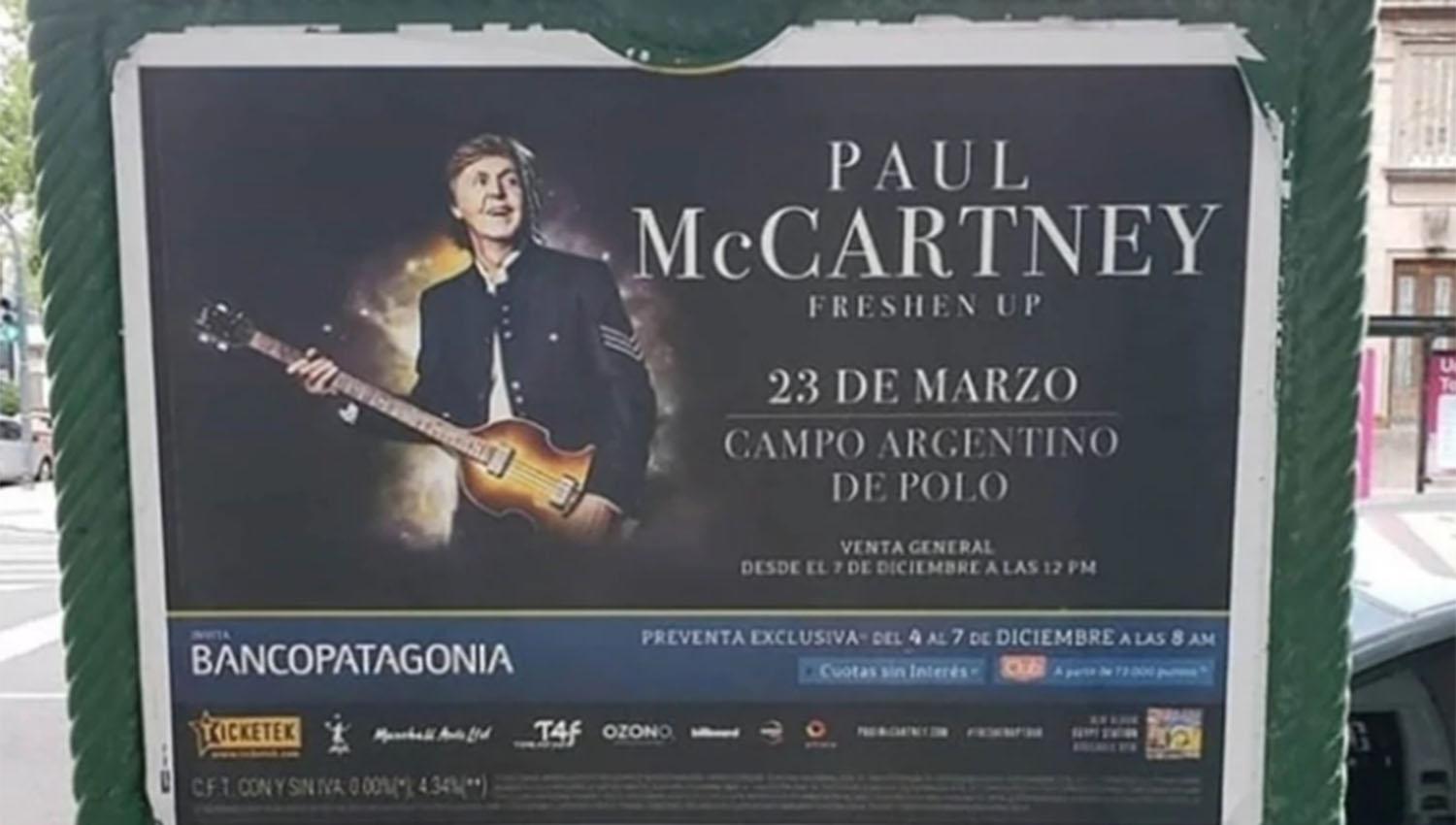 Paul McCartney vuelve a la Argentina: cuándo y dónde será su show