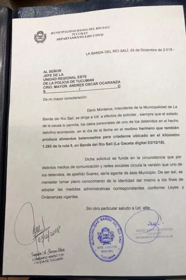 Robo en Banda del Río Salí: uno de los acusados trabajaba en el municipio
