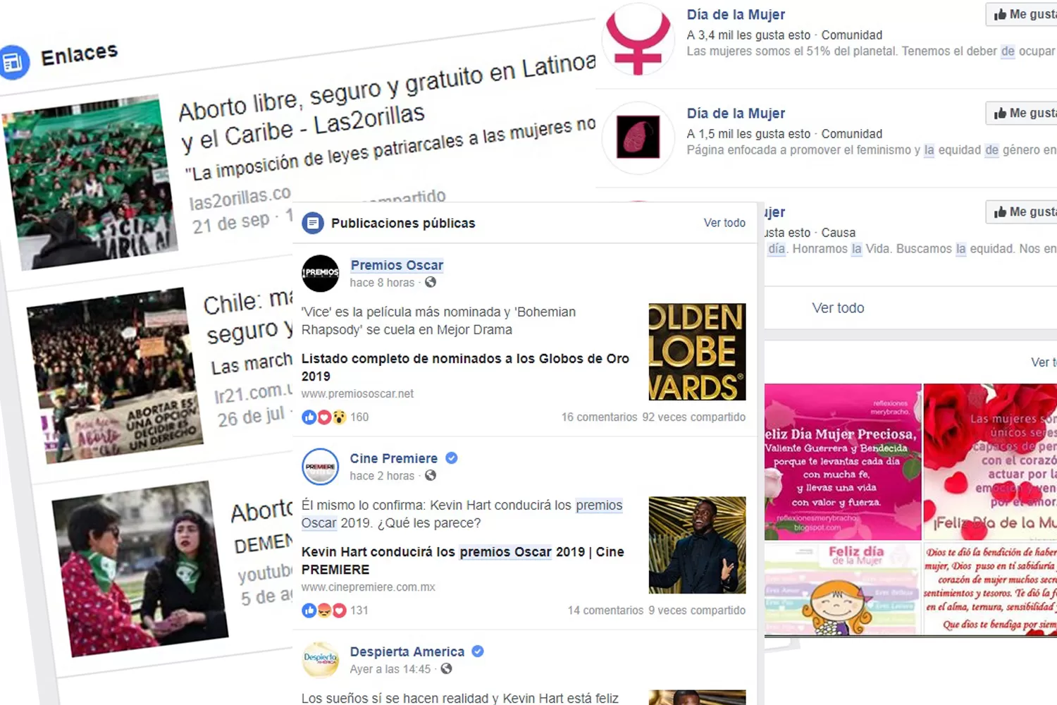 Los temas argentinos más destacados de Facebook en el 2018: Día de la Mujer, el Oscar y aborto legal
