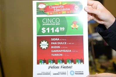 Lanzaron la canasta navideña, que costará $114,99 y tendrá cinco productos