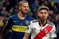 Festejo de gol y polémica: el gesto de Benedetto para Montiel
