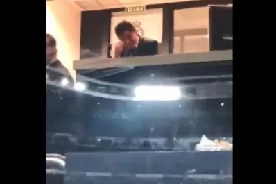 Pese a la sanción de la Conmebol, Gallardo observó el partido desde un palco