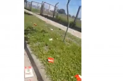 Suciedad: lo que dejan los clientes del AutoMac en la avenida Belgrano