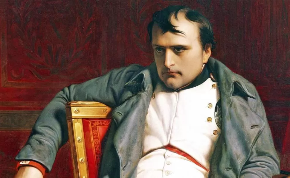 ABATIDO. Napoleón vociferó el negacionismo de la Historia tras su derrota en Waterloo y terminó haciendo escuela. Legiones opinan como lo hizo él. 