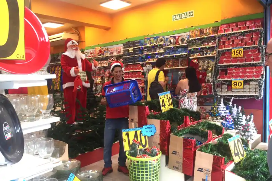 A pesar de la crisis, algunos tucumanos eligieron los arbolitos más grandes para esta Navidad