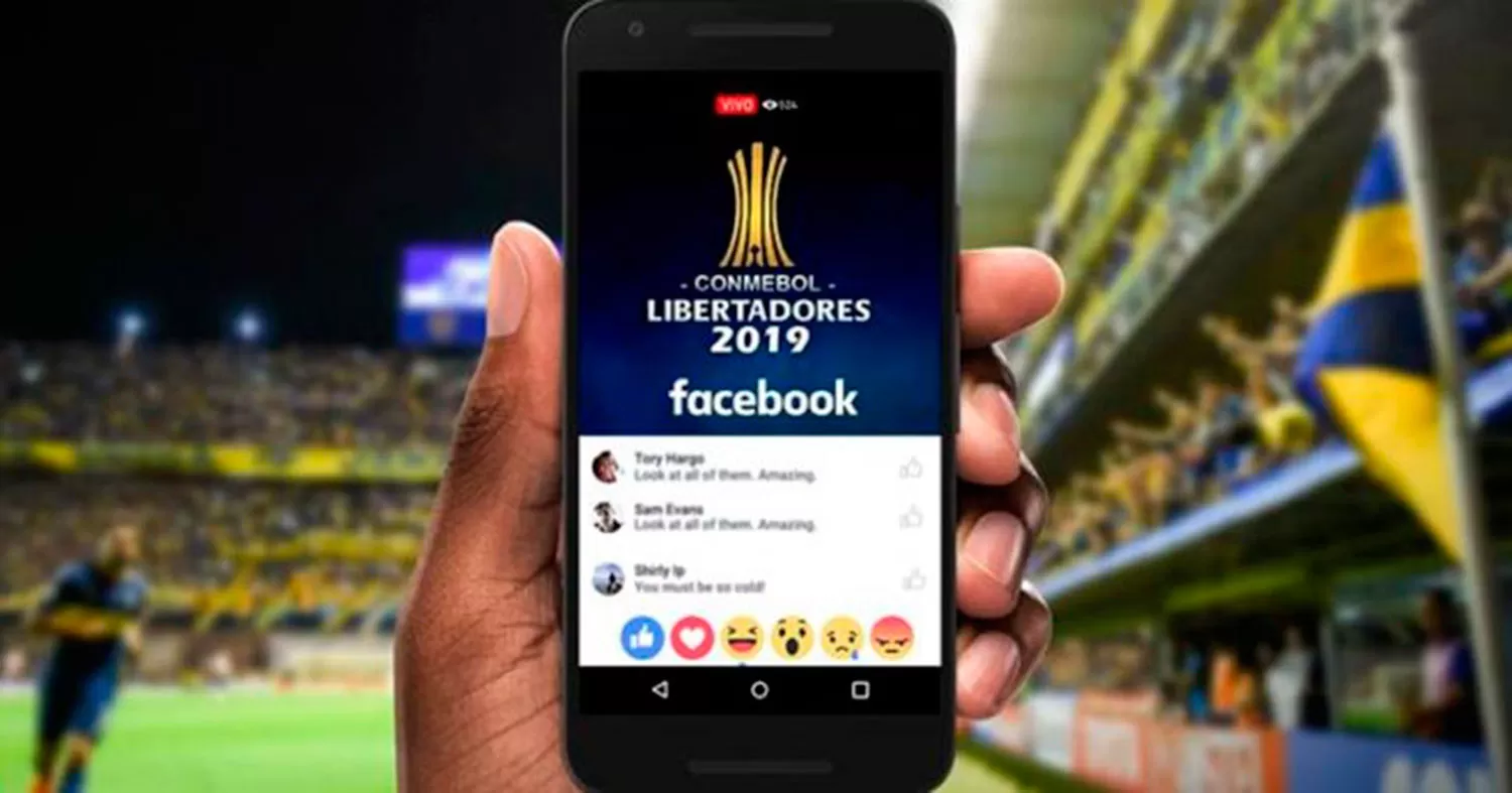 POR FACEBOOK. Los partidos de la Copa podrán verse en esa red social, en vivo.