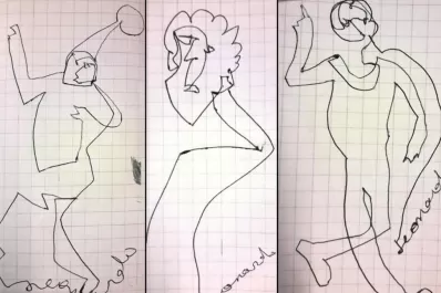 Leonardo Iramain expone cientos de dibujos
