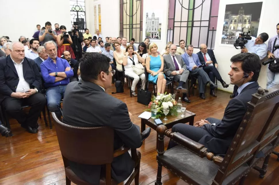 EN LA SAN PABLO-T. Urtubey habló ante académicos, estudiantes, empresarios y dirigentes políticos de la región. la gaceta / fotos de josé nuno