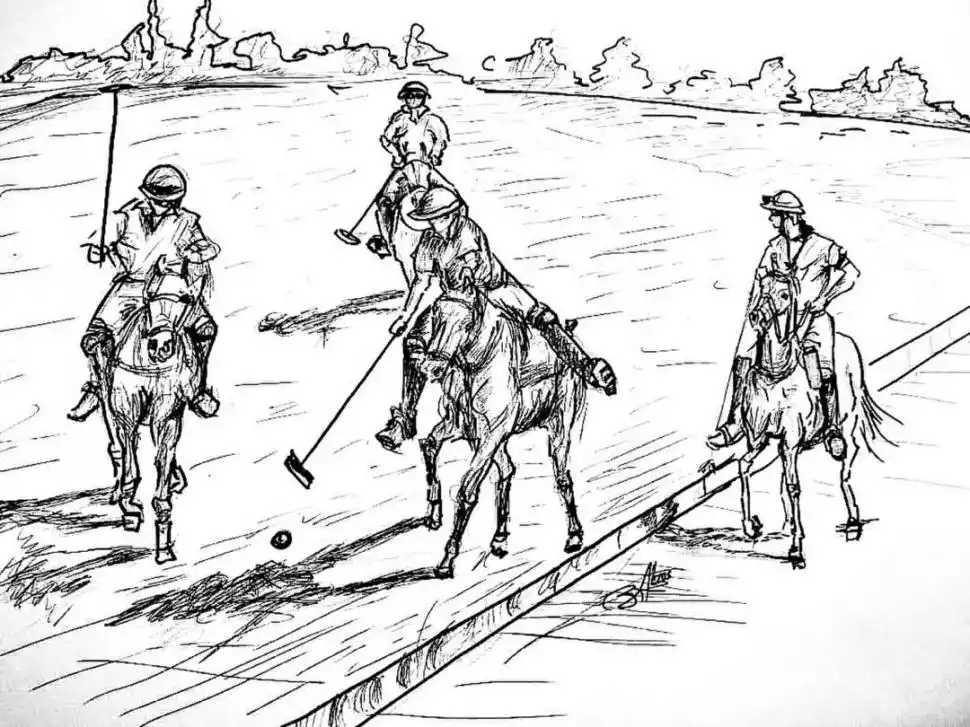 EL POLO ES ARTE. Una ilustración de Susana Barros.