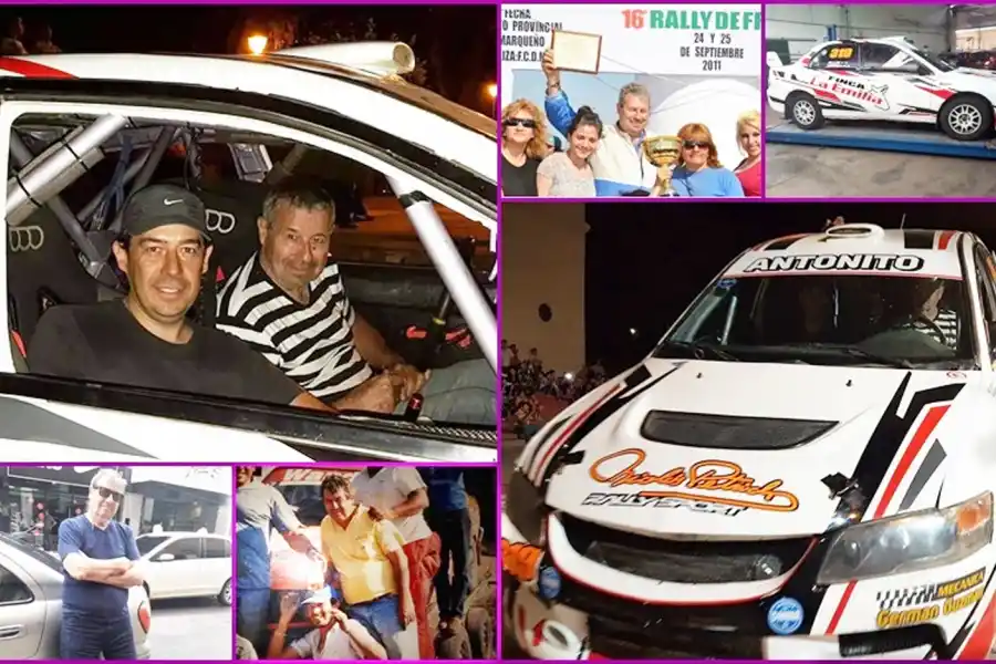 DE ESTRENO. Nicolás Petrich usó su Mitsubishi Lancer por primera vez pero no pudo terminar la carrera.