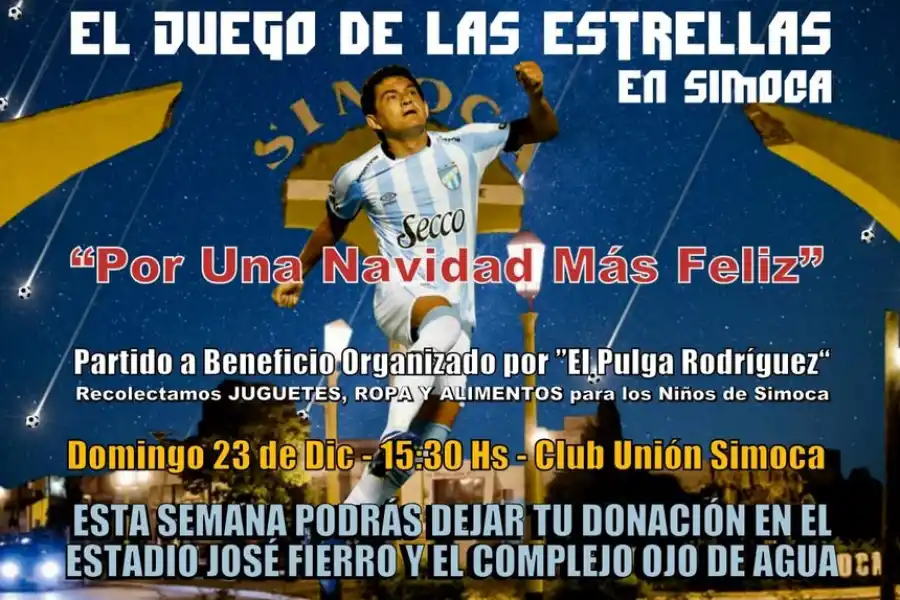 “El juego de las Estrellas”: se viene el partido a beneficio organizado por el “Pulga” Rodríguez