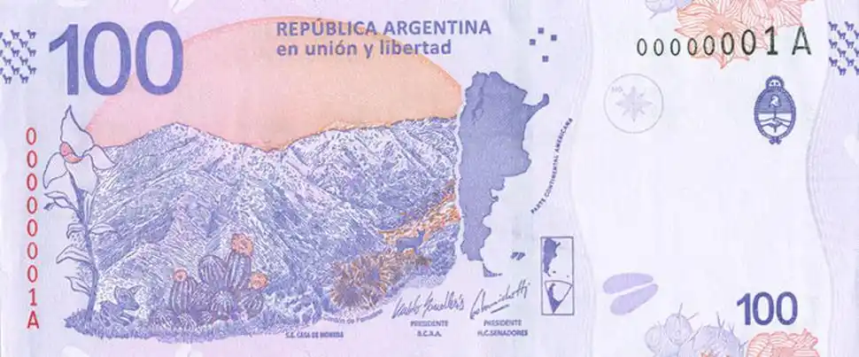 Desde hoy se distribuye el nuevo billete de $ 100