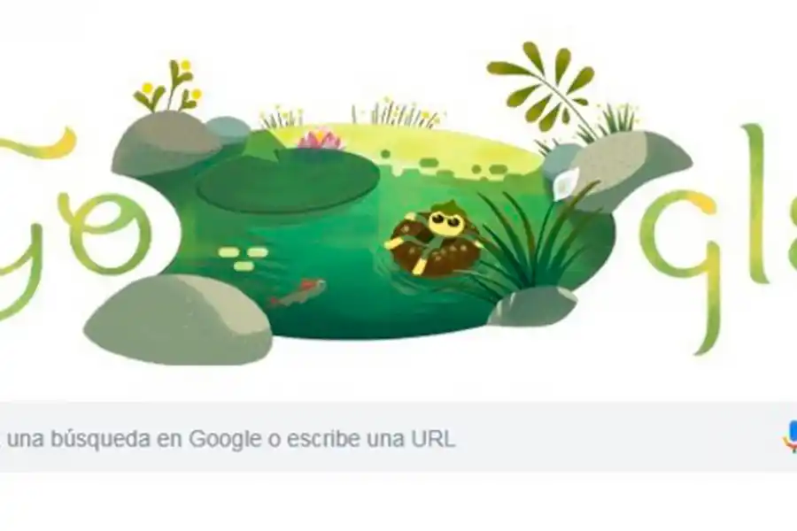 Google homenajea la llegada del verano como el día mas largo del año.