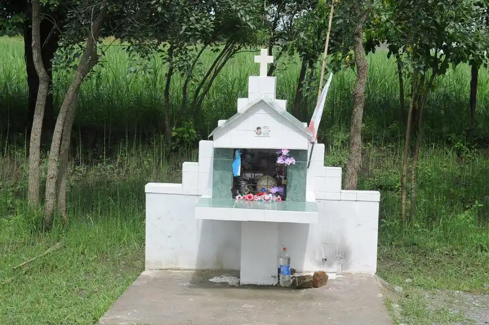 EN RÍO COLORADO. Acá murió Maykool Eduardo Díaz; tenía 14 años.