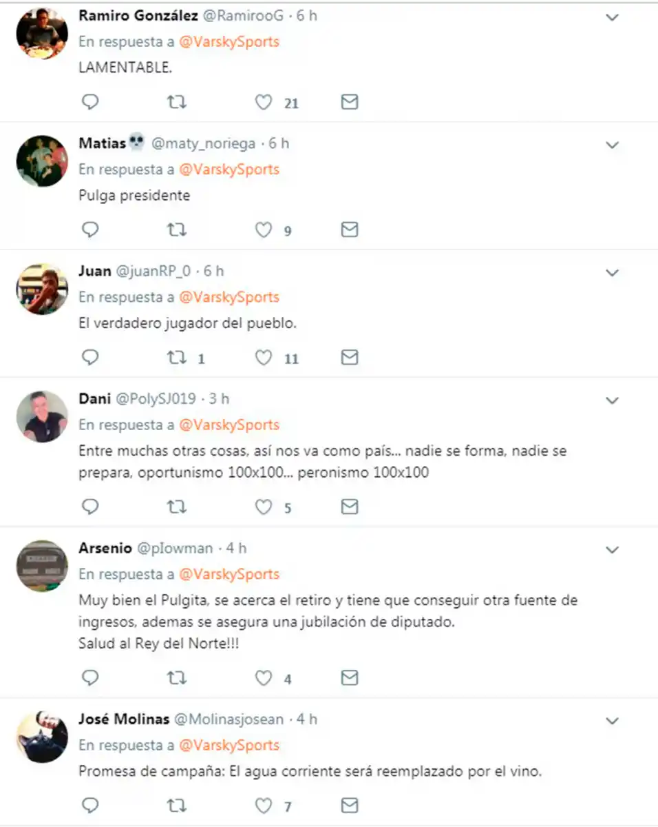 ¿Qué dicen los hinchas sobre la afiliación del Pulga Rodríguez al PJ?