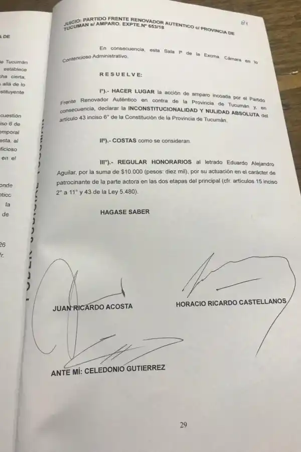 Con un amparo, la Justicia abre la puerta a que se adelante la elección provincial