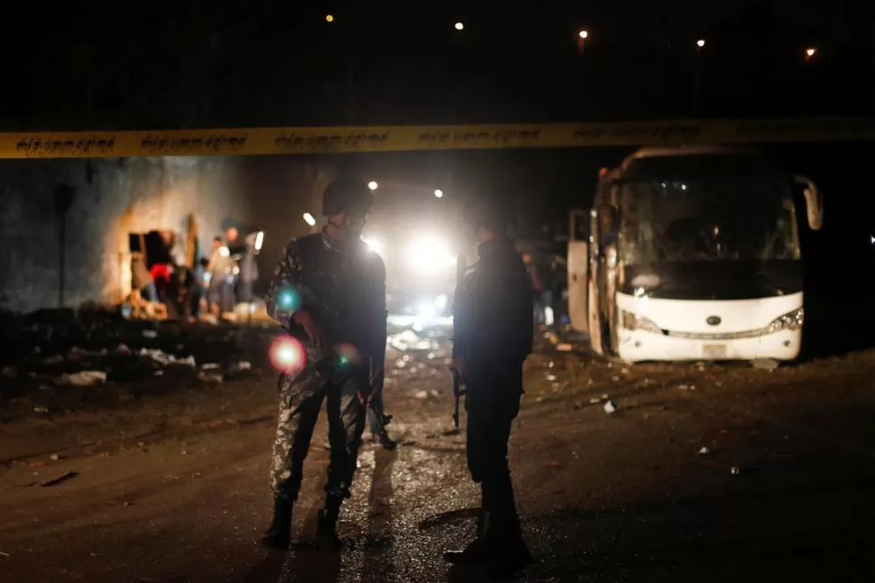 EL LUGAR DEL ATENTADO. Este es el primer ataque con explosivos contra turistas registrado en Egipto. Reuters