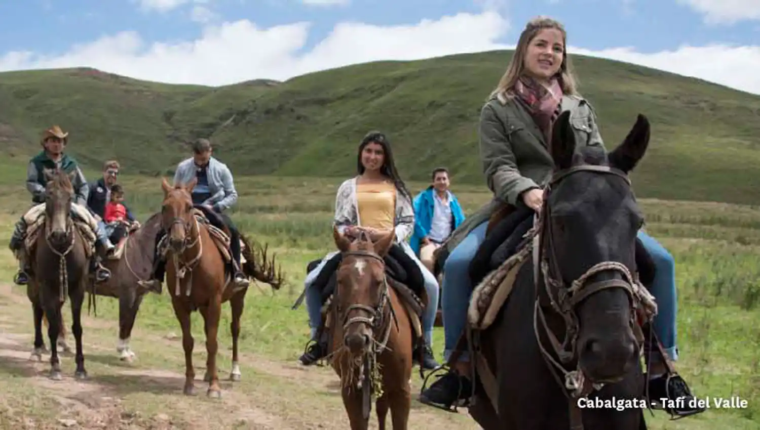 CABALGATA. Una de las miles de actividades que se pueden hacer en Tafí de Valle