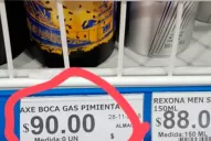 La insólita cargada a Boca en una góndola de supermercado