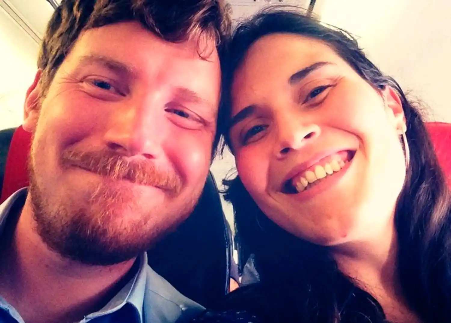 CHRISTOFFER Y MARIA. La pareja había venido al país a pasar las Fiestas.