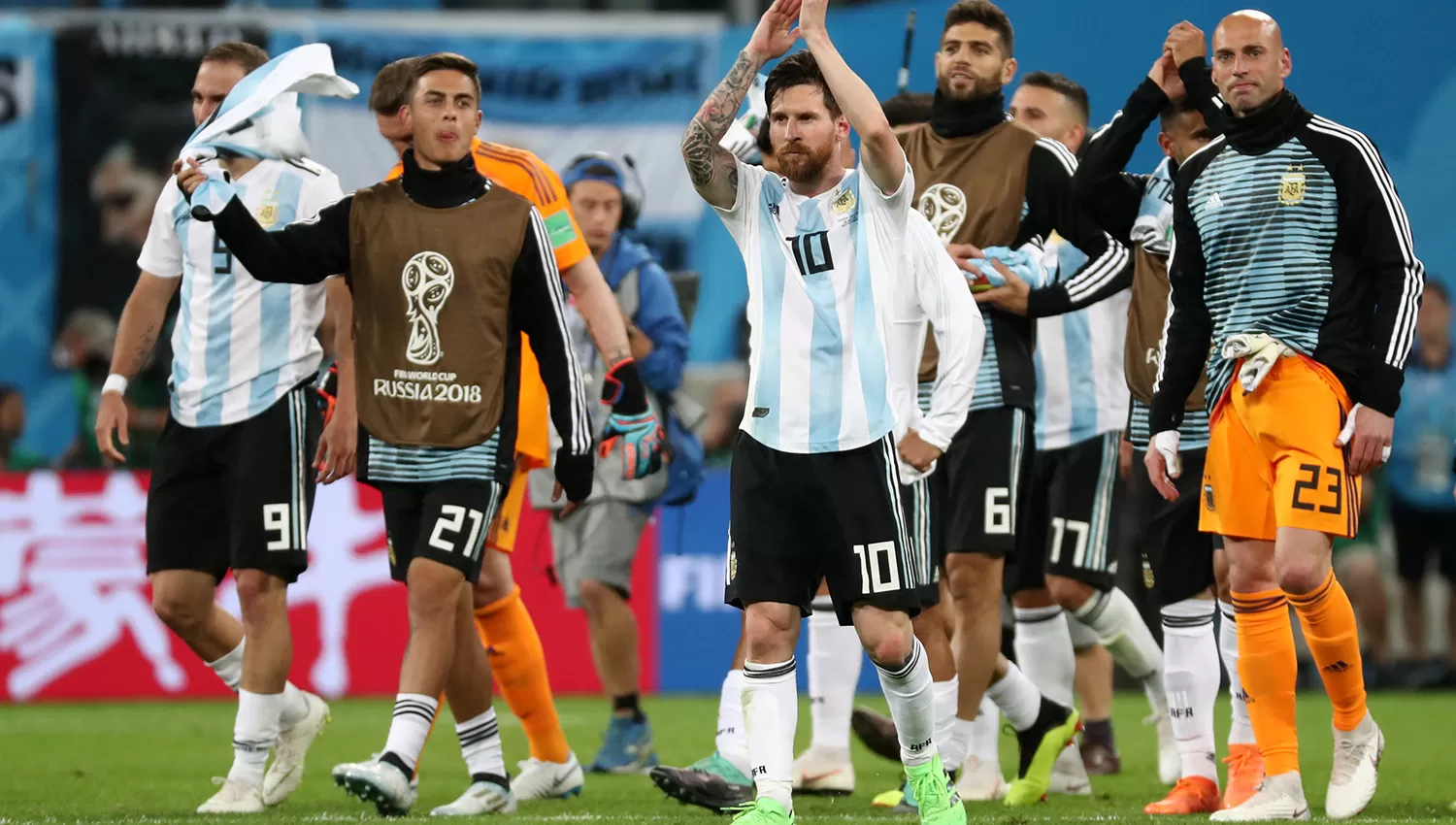 Messi y Dybala integraron la Selección argentina en el Mundial de Rusia. (ARCHIVO)