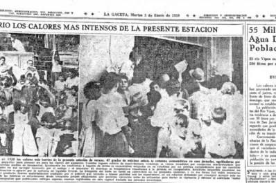 El calor acompañó el fin de año en 1938