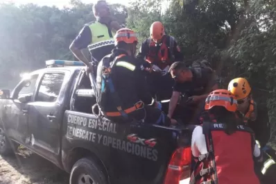 Rescataron a un hombre que se había perdido en San Javier