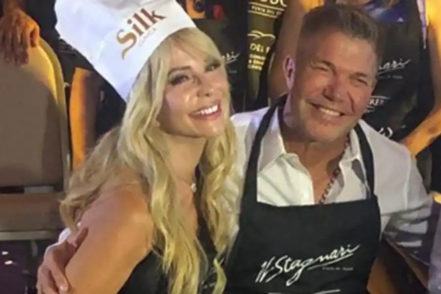 Alfano junto a Burlando en un evento.