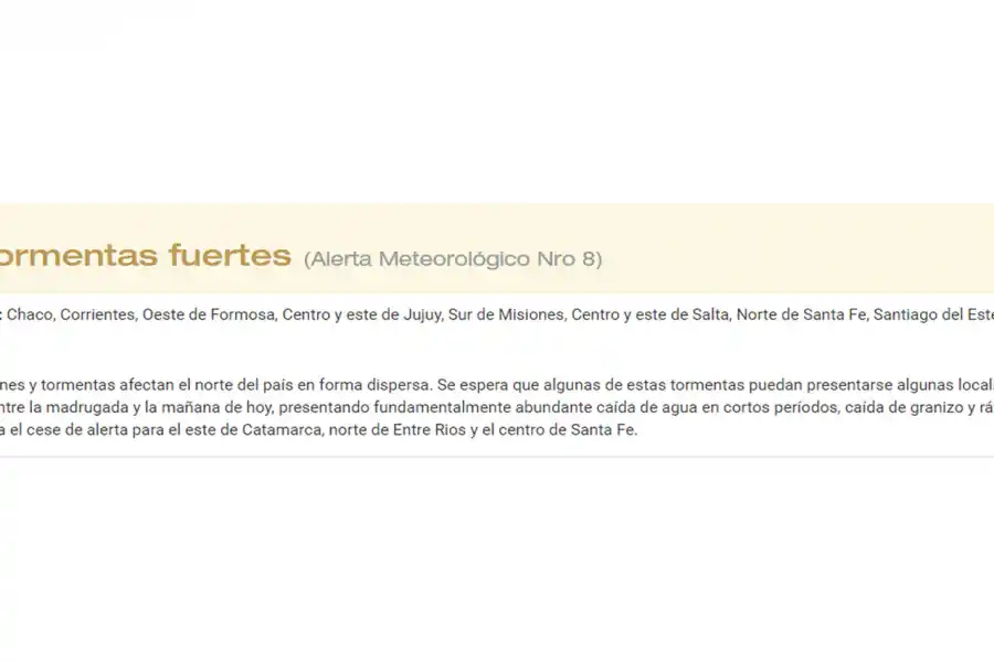 ALERTA METEOROLÓGICA. Las lluvias se mantendrían todo el día y podría caer granizo.