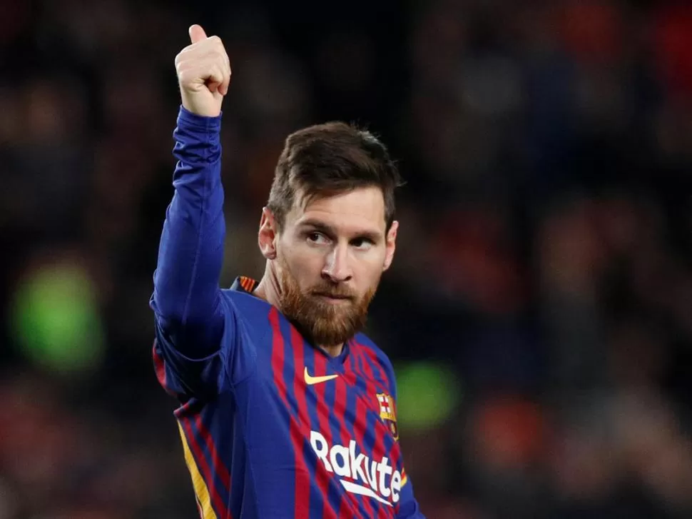¡ME GUSTA! Con 14 años en la Liga española, Messi promedia 0,91 gol por juego. REUTERS 