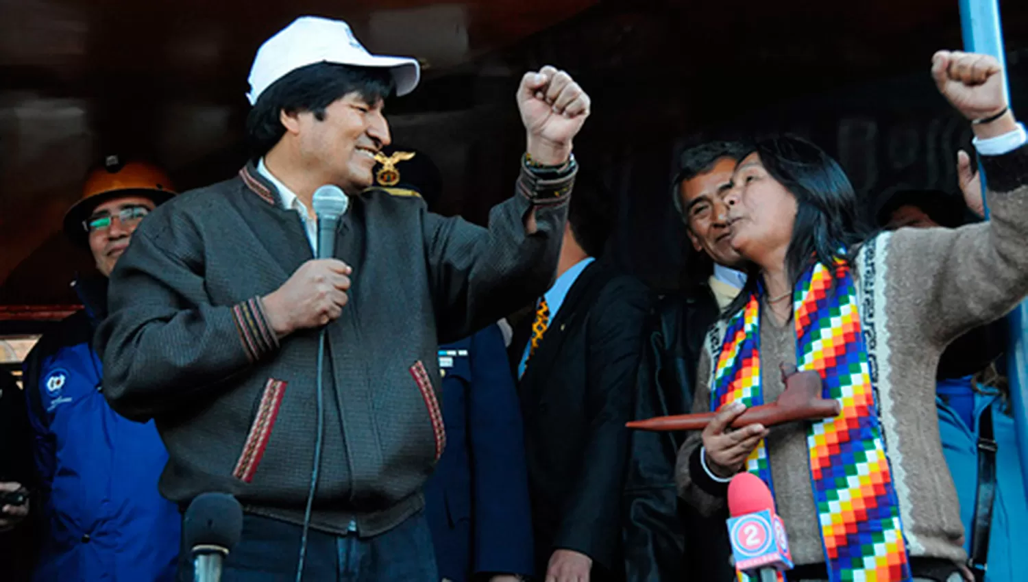 Sala recibió apoyo de Evo Morales tras ser condenada a 13 años de prisión. FOTO TOMADA DE CONSULADODEBOLIVIA.COM.AR