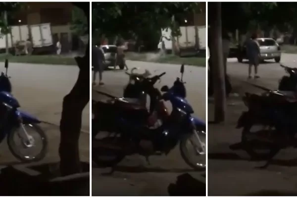 Video: una discusión terminó a los tiros en Villa 9 de Julio