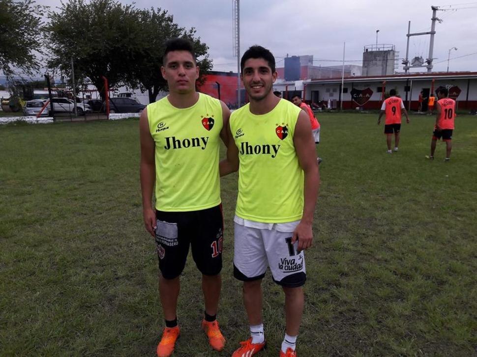 NUEVAS CARAS. Facundo Roldán y Álvaro Jiménez ya son “Villeros”.