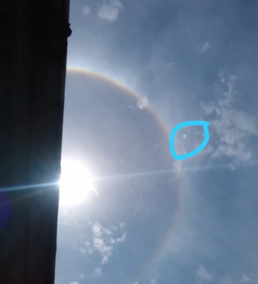 ¿Qué es ese círculo alrededor del sol?: un halo solar causó furor en Tucumán