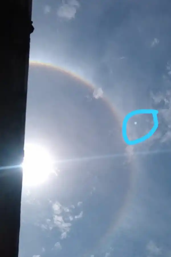 ¿Qué es ese círculo alrededor del sol?: un halo solar causó furor en Tucumán