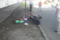 Un motochorro asaltó a una mujer con un cuchillo y lo atraparon