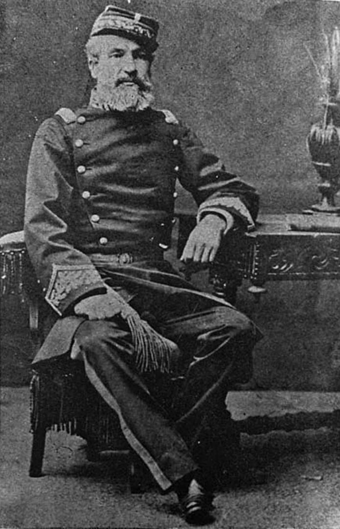 OCTAVIANO NAVARRO. Jefe del ejército confederado, obtuvo la efímera victoria de El Manantial