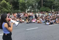 Mujeres autoconvocadas se manifestaron en contra de los femicidios