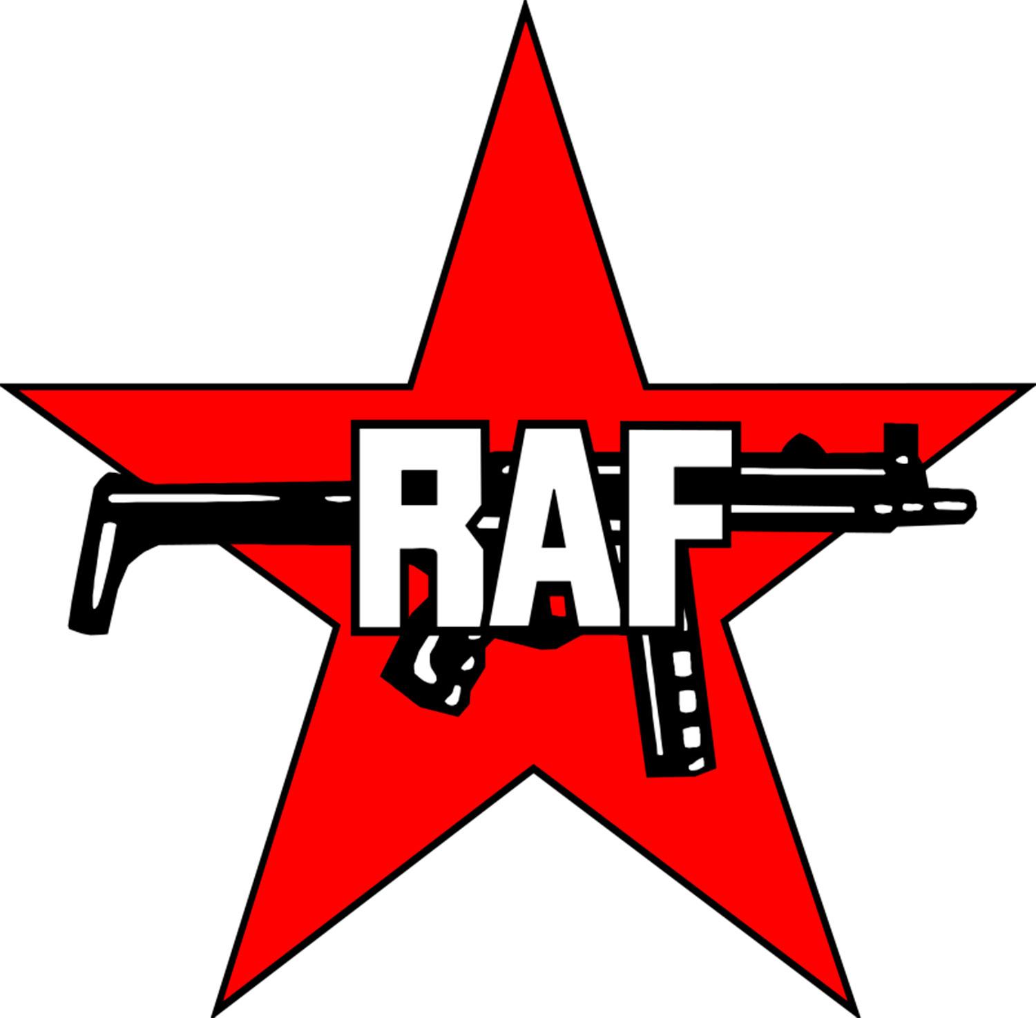 Insignia de la Fracción del Ejército Rojo usada por Strummer en el Rock Against Racism de 1978