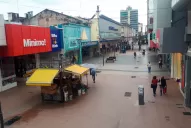 Daño colateral del paro: una mañana sin ventas vivieron los comercios del centro