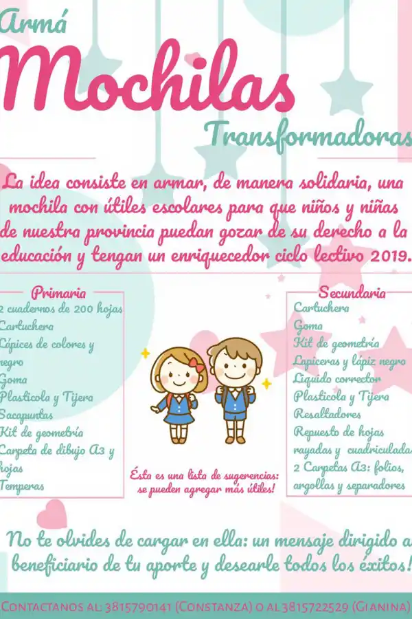 Solidaridad en las redes: buscan conseguir útiles para los más necesitados en su vuelta a clases