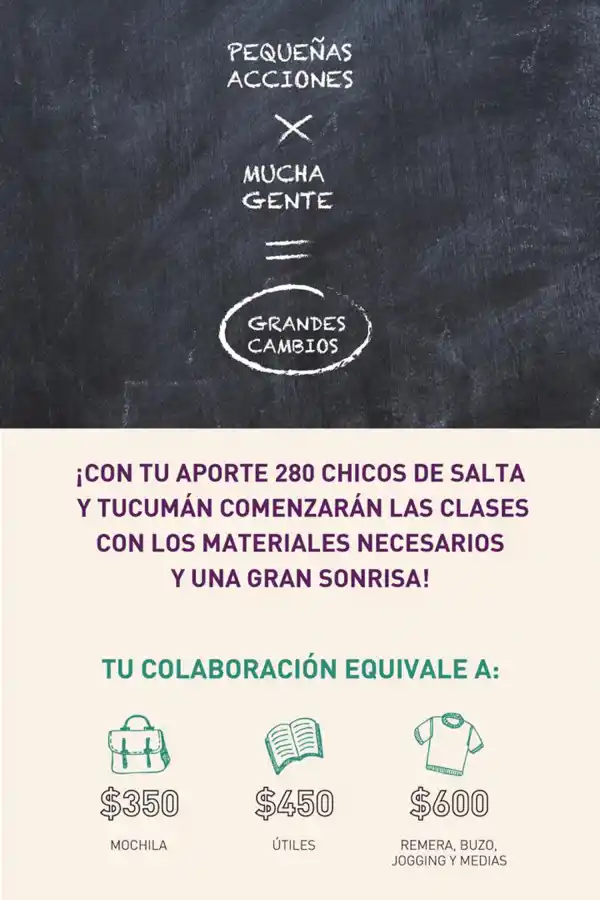 Solidaridad en las redes: buscan conseguir útiles para los más necesitados en su vuelta a clases