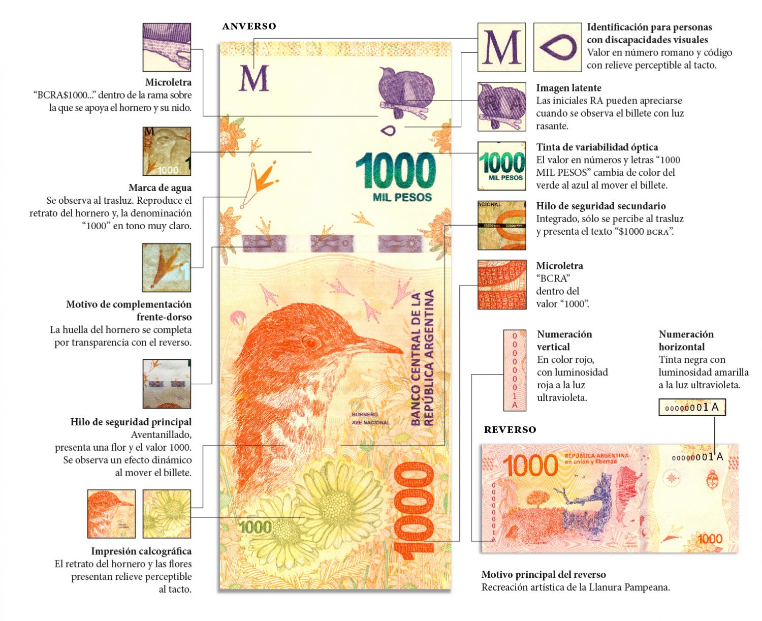 Advierten sobre los billetes de $ 1.000 falsos: qué hay que saber para detectarlos